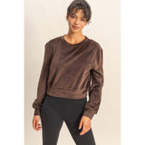 Banded Waist Sweatshirt