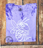 Iowa Yellowjacket Mascot Outline Puff Comfort Colors Colorblast