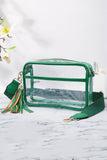 Clear PU Cross Body Camera Bag