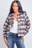Women's Cropped Boxy Fit Shacket-J1092PSH
