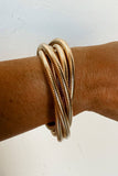 Twist Stacked Exaggerated Alloy Bracelet