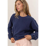 Cropped Pullover Sweatshirt