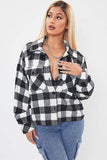 Women's Cropped Boxy Fit Shacket-J1092PSH