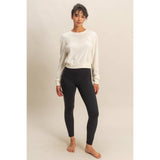 Banded Waist Sweatshirt
