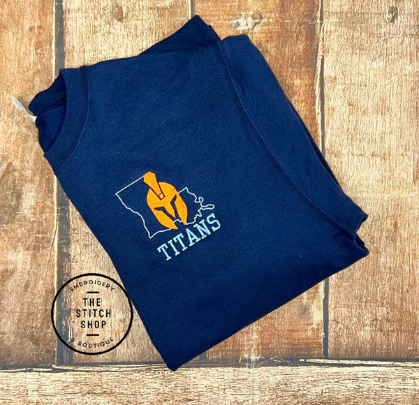 Titans Logo Embroidered Sweatshirt