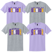 Purple and Gold Last First Day Senior Tee