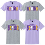 Purple and Gold Last First Day Senior Tee