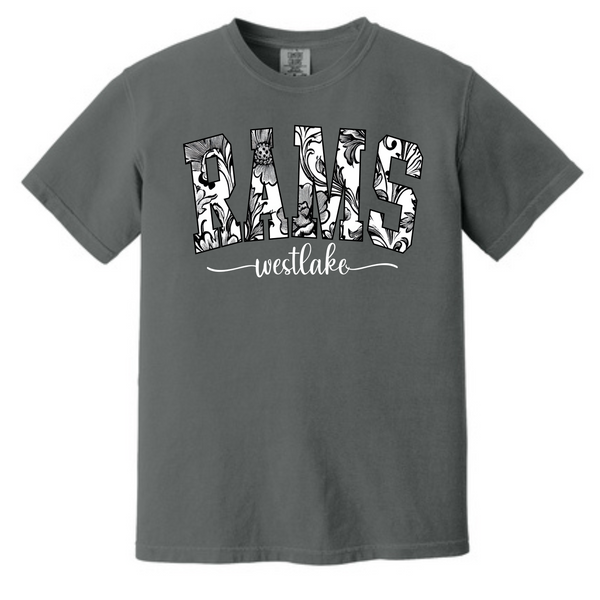 Westlake Rams Floral Printed Tee