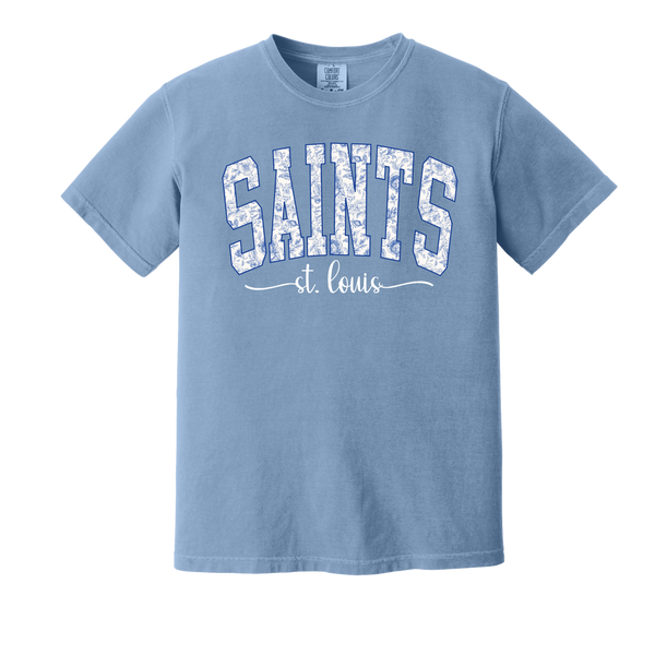 St. Louis Saints Floral Comfort Colors Printed Tee