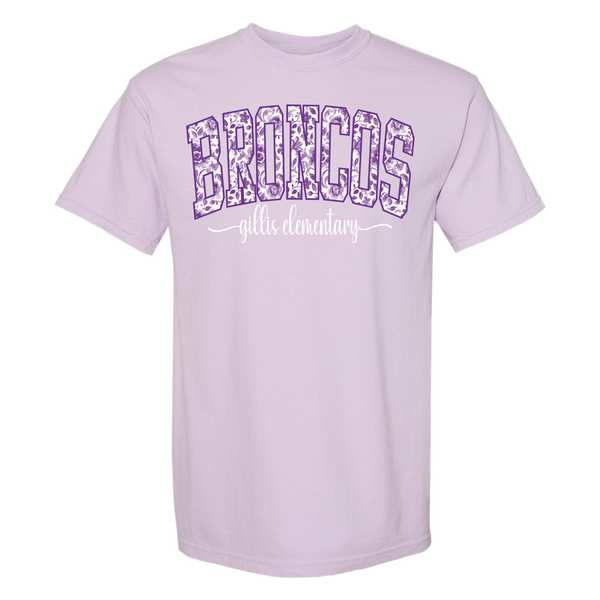 Gillis Elementary Floral Comfort Colors Printed Tee