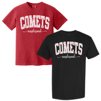 Maplewood Comets Floral Comfort Colors Comfort Wash Printed Tee