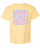 Grade Level Cherry Stripe Comfort Colors Tee