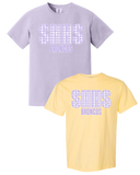Gingham Comfort Colors Printed School Tees