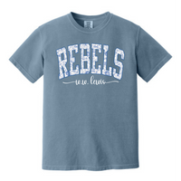 W.W. Lewis Rebels Floral Comfort Colors Printed Tee