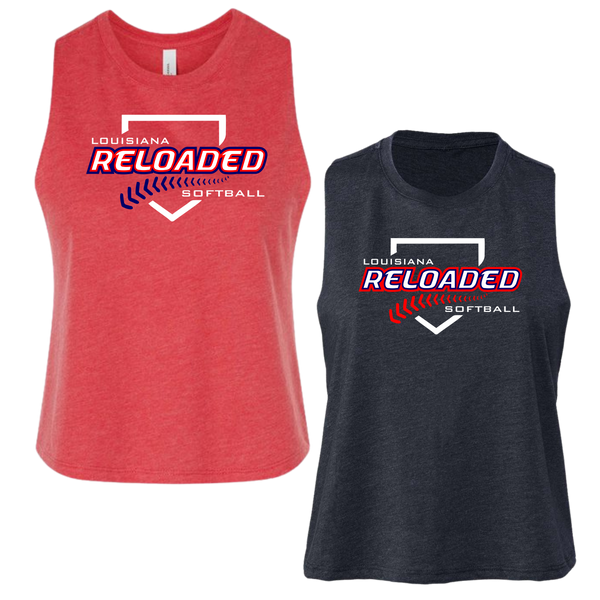 Reloaded Crop Racerback Tank