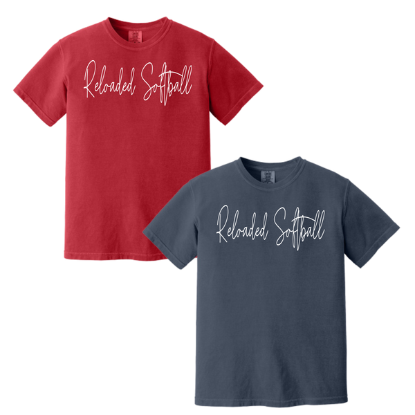 Comfort Colors Reloaded Softball White Puff Tee
