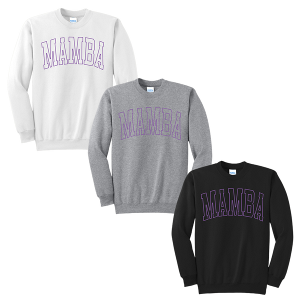 Mamba Purple Metallic Puff Port and Company Sweatshirt