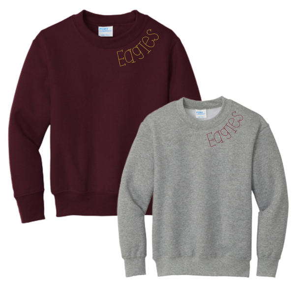 Eagles Collar Embroidered Sweatshirt