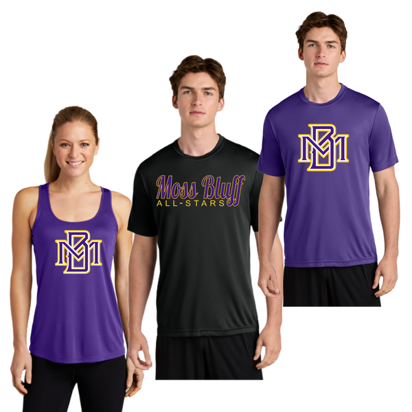 Moss Bluff All Stars Dri Fit Tees and Tanks - Fronts Only