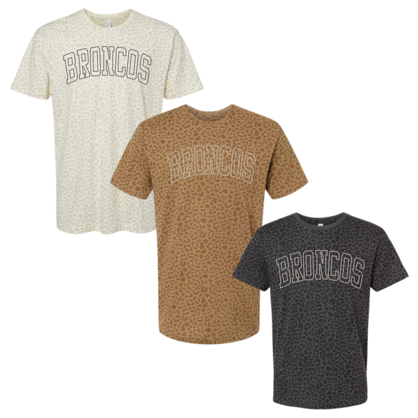 Animal Print Broncos Tee