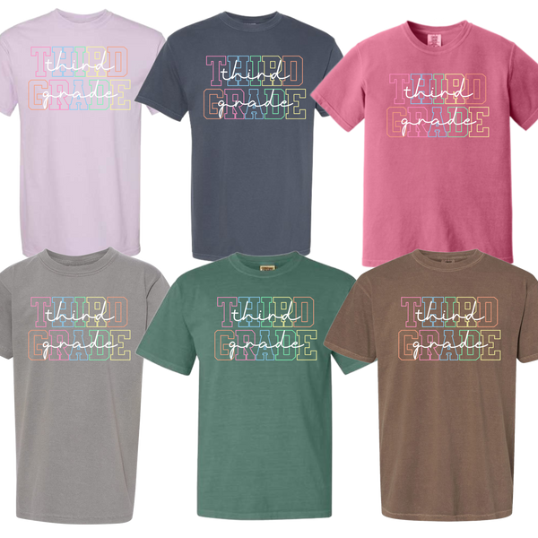 Outline Grade Level Teacher Tees