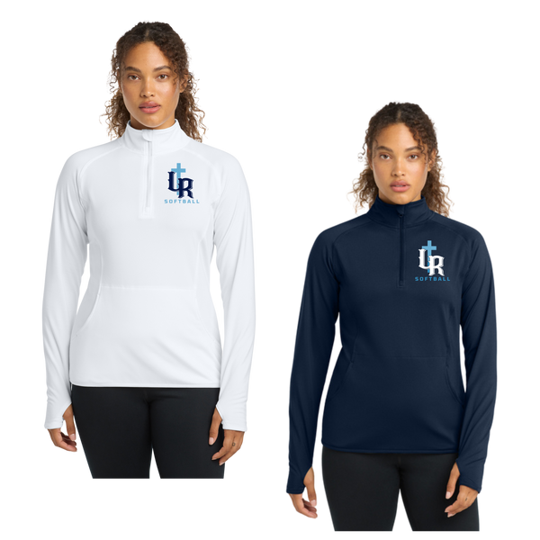 Reign Ladies Embroidered Quarter Zip  Pull Over
