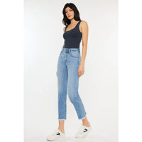 Kancan High Rise Slim Straight Crop Jeans