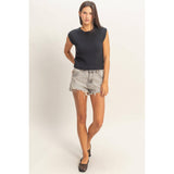 Textured Sleeveless Knit Top