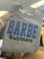 Glitter Applique and Embroidered Mascot Sweatshirt