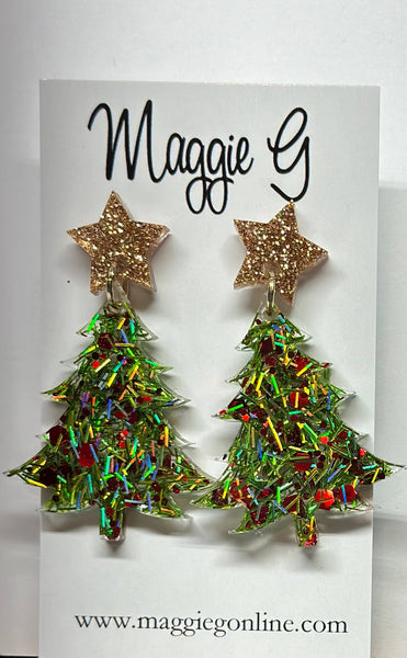 Star Christmas Tree (mean1 tinsel) 