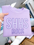 Gingham Applique Sweatshirt