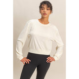 Banded Waist Sweatshirt