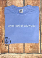 Youth Make Heaven Crowded Screen Printed Tee - Blue