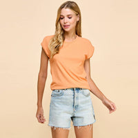 Basic Solid Ribbed Top