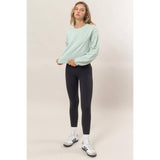 Cropped Pullover Sweatshirt
