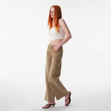 Mid Rise Wide Leg Full Jeans
