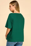 Solid Ribbed Basic Top