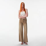Mid Rise Wide Leg Full Jeans