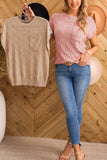Women Casual Lattice Textured Knit Sweater Top