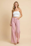 High-Rise Wide-Leg Railroad Stripe Pants