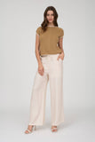 CONTRAST TRIM SHORT SLEEVE KNIT SWEATER TOP