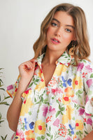 Grace Floral Print Fashion Blouse | S-XL