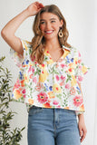 Grace Floral Print Fashion Blouse | S-XL