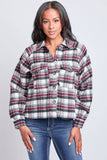 Women's Cropped Boxy Fit Shacket-J1092PSH