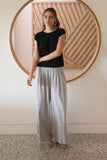 CONTRAST TRIM SHORT SLEEVE KNIT SWEATER TOP