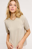 Puffy Sleeve Basic Stretchy Knit Top