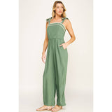 BOHEMIAN DREAM SQUARE NECK BOW JUMPSUIT