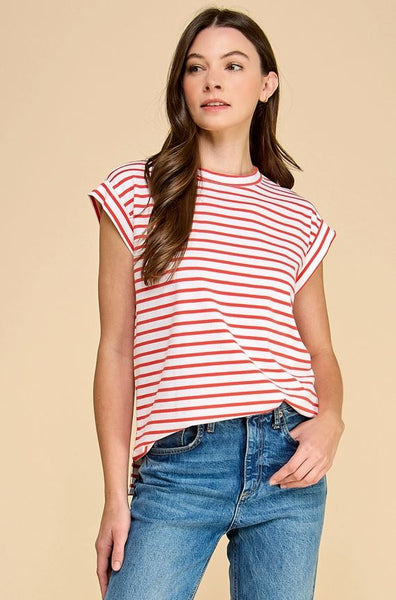 Striped Sleeveless Top