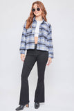 Women's Cropped Boxy Fit Shacket-J1092PSH
