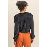 Banded Waist Sweatshirt